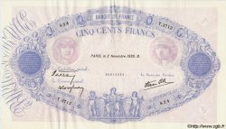 500 Francs BLEU ET ROSE modifié FRANKREICH  1939 F.31.46 VZ+