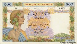 500 Francs LA PAIX FRANCE  1942 F.32.26 AU