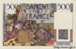500 Francs CHATEAUBRIAND FRANKREICH  1952 F.34.09 VZ+ to fST