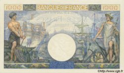 1000 Francs COMMERCE ET INDUSTRIE FRANCIA  1944 F.39.12 FDC