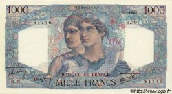 1000 Francs MINERVE ET HERCULE FRANKREICH  1946 F.41.15 VZ+