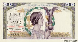 5000 Francs VICTOIRE modifié, taille douce FRANCIA  1938 F.45.01 EBC+