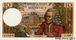 10 Francs VOLTAIRE FRANCE  1968 F.62.32 UNC
