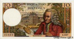 10 Francs VOLTAIRE FRANKREICH  1971 F.62.51 fST+