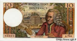 10 Francs VOLTAIRE FRANCIA  1972 F.62.56 FDC