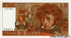 10 Francs BERLIOZ FRANCIA  1975 F.63.11 AU+