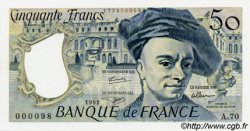 50 Francs QUENTIN DE LA TOUR FRANCE  1992 F.67.18A70 UNC
