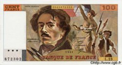 100 Francs DELACROIX modifié FRANKREICH  1980 F.69.04a fST+