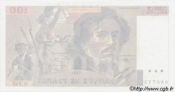 100 Francs DELACROIX uniface FRANKREICH  1993 F.69bisU.08 VZ