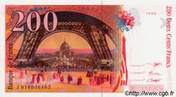 200 Francs EIFFEL Sans STRAP FRANCIA  1996 F.75f4.02 FDC