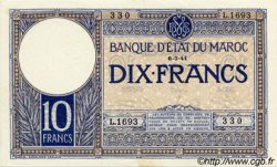10 Francs MARUECOS  1941 P.17b