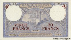20 Francs MARUECOS  1941 P.18b EBC+