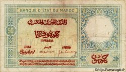 50 Francs MAROKKO  1926 P.13 fS