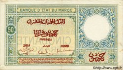 50 Francs MARUECOS  1931 P.19 MBC+