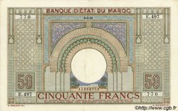 50 Francs MAROCCO  1941 P.21 SPL