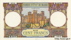 100 Francs MAROC  1947 P.20 pr.SPL