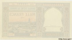 1000 Francs MARUECOS  1929 P.16 FDC