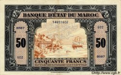 50 Francs MAROKKO  1944 P.26 VZ