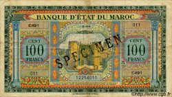 100 Francs MOROCCO  1944 P.27s VF