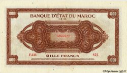 1000 Francs MAROKKO  1944 P.28 fVZ