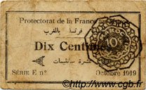 10 Centimes MOROCCO  1919 P.-- F