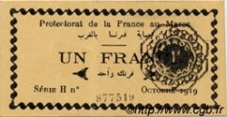 1 Franc MAROKKO  1919 P.06b VZ