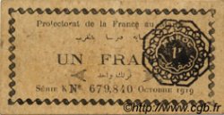 1 Franc MAROCCO  1919 P.06b BB