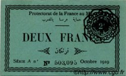 2 Francs MAROKKO  1919 P.07a fST+