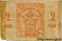 2 Francos MOROCCO Tanger 1942 P.04