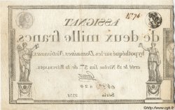 2000 Francs FRANKREICH  1795 Laf.176 fVZ