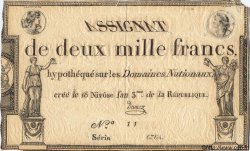 2000 Francs FRANCE  1795 Laf.176 XF-
