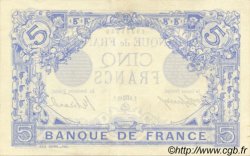 5 Francs BLEU FRANKREICH  1912 F.02.08 fST+