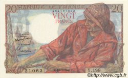 20 Francs PÊCHEUR FRANCE  1949 F.13.14 UNC
