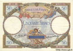 50 Francs LUC OLIVIER MERSON FRANKREICH  1928 F.15.02 fVZ to VZ