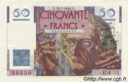 50 Francs LE VERRIER FRANCIA  1946 F.20.02 SC+