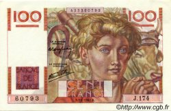 100 Francs JEUNE PAYSAN FRANCIA  1947 F.28.13 SPL a AU