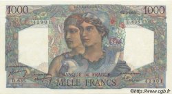 1000 Francs MINERVE ET HERCULE FRANCE  1950 F.41.31 XF - AU