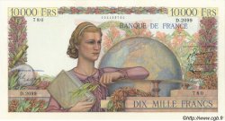 10000 Francs GÉNIE FRANÇAIS FRANCIA  1951 F.50.55 SC