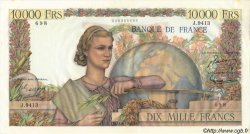10000 Francs GÉNIE FRANÇAIS FRANCIA  1955 F.50.76 q.AU