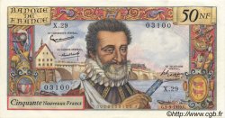 50 Nouveaux Francs HENRI IV FRANCIA  1959 F.58.03