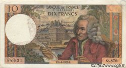 10 Francs VOLTAIRE FRANCE  1973 F.62.61 VF