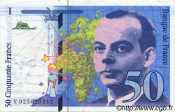 50 Francs SAINT-EXUPÉRY modifié FRANCIA  1994 F.73.01d EBC