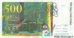 500 Francs PIERRE ET MARIE CURIE FRANCE  1995 F.76.02 XF - AU