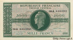 1000 Francs MARIANNE chiffres gras FRANCE  1945 VF.12.01 AU