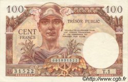 100 Francs TRÉSOR PUBLIC FRANCIA  1955 VF.34.01 SPL+