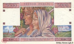 5000 Francs TRÉSOR PUBLIC FRANCE  1955 VF.36.00Sp pr.NEUF