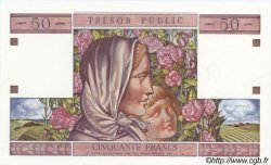 50 Francs TRÉSOR PUBLIC FRANCIA  1963 VF.40.00Ed FDC
