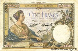 100 Francs ISLA DE LA REUNIóN  1940 P.24 BC+