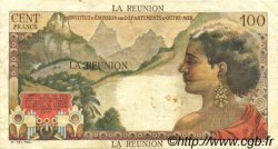 100 Francs La Bourdonnais REUNION INSEL  1960 P.49a SS