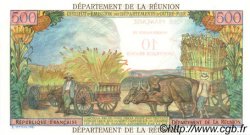 10 NF sur 500 Francs Pointe à Pitre ISOLA RIUNIONE  1971 P.54b q.FDC